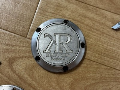 JDM KREUZER Series X Black KREUZER Center Caps Set of 4 with bolts No Tires - Image 2