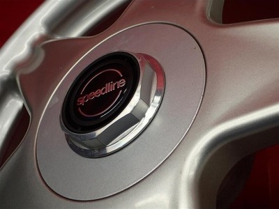 JDM Rare Item 4-Wheel Set Used Speedline Mistral Aluminum Wheels 17x7.5J (No Tires) - 画像 (7)