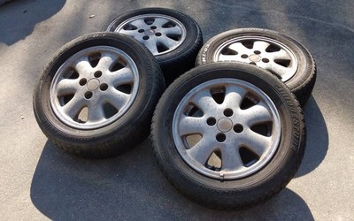 JDM Toyota Genuine Aluminum Wheels 4-Piece Set with 185/60R14 Tires 14 No Tires