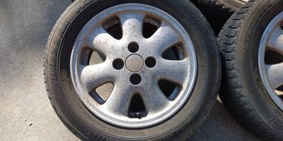 JDM Toyota Genuine Aluminum Wheels 4-Piece Set with 185/60R14 Tires 14 No Tires - Image 3