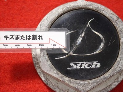 JDM Two Stich aftermarket used wheel center caps center covers emblems (No Tires) - 画像 (8)