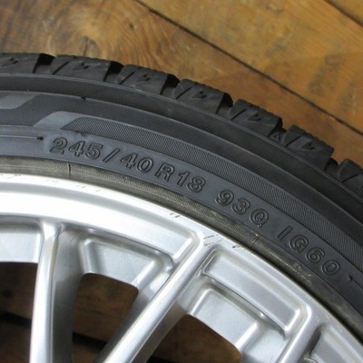 JDM SUBARU WRX STI genuine 188.5J+55 Yokohama iG60 245/40R18 studless No Tires - Image 6
