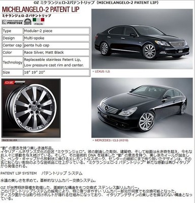 JDM Top-quality 680000 OZ Michelangelo II 8.5J 10J PCD120-5H wheels fo (No Tires) - 画像 (8)