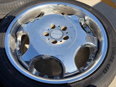 JDM 19AME Shallen Dish Wheels and Tire Set PCD114.3 (No Tires) - 画像 (3)