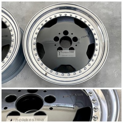 JDM Late improved OZ Racing blueblack AMG AERO3 8 1/2J17H2E18 2-Wheel Set pc (No Tires) - 画像 (2)