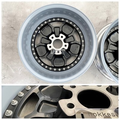 JDM Late improved OZ Racing blueblack AMG AERO3 8 1/2J17H2E18 2-Wheel Set pc (No Tires) - 画像 (9)