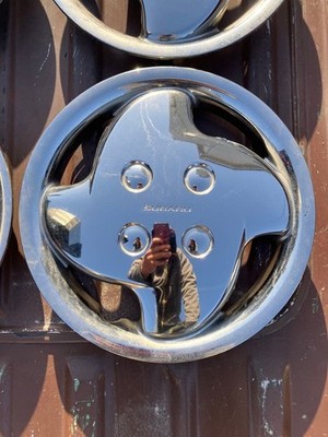 JDM Subaru genuine 12-inch wheel caps for the Vivio rare. (No Tires) - 画像 (2)