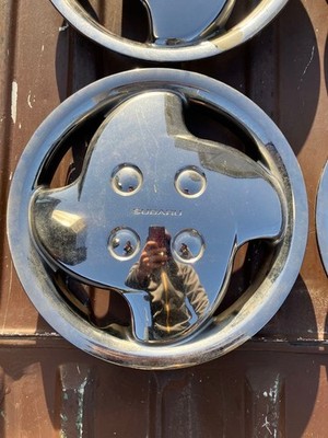 JDM Subaru genuine 12-inch wheel caps for the Vivio rare. (No Tires) - 画像 (5)
