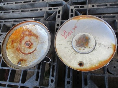 JDM Rare LA Wire Pan Type Center Cap 3BAR Chrome Plated for Old Cars L No Tires - Image 5