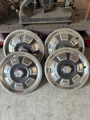 JDM Kenmeri Wheel Caps 4 Individual Set Silver Black (No Tires)