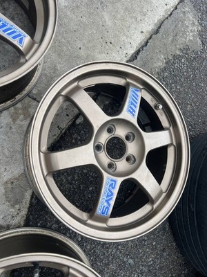 JDM Ultra-lightweight RAYS VOLK RACING TE37 16-inch aluminum wheels 4- No Tires - Image 4