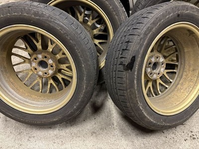JDM Lightweight forged BBS RG362 16x6.5J 5H100PCD+48 FORGED Subaru gen No Tires - Image 9