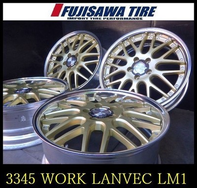 JDM 3345AWORK LANVEC LM118x7.5J 5 holes 114.3 +474BookWORK No Tires