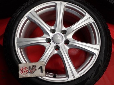JDM 4-Wheel Set Pirelli Ice Asymmetrico 245/40R18 97Q 7 Spoke 8J +35 PCD1 (No Tires) - 画像 (5)