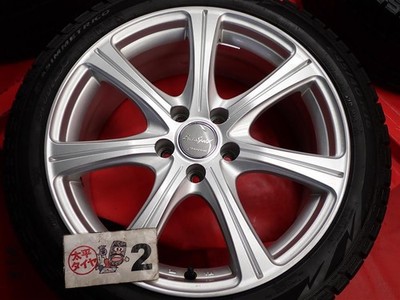 JDM 4-Wheel Set Pirelli Ice Asymmetrico 245/40R18 97Q 7 Spoke 8J +35 PCD1 (No Tires) - 画像 (6)