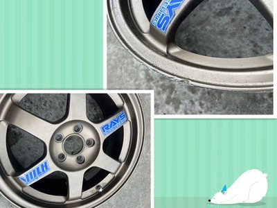 JDM Ultra-lightweight RAYS VOLK RACING TE37 16-inch aluminum wheels 4- No Tires - Image 9