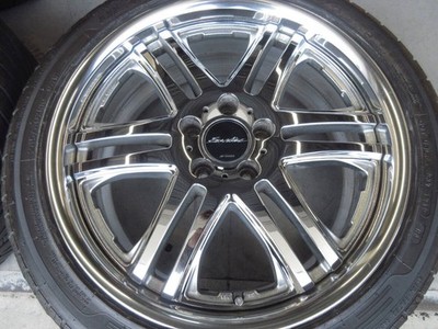 JDM WORK Euroline TR Black tires for Alphard Estima Elgrand Majesta Cr No Tires - Image 2