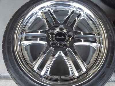 JDM WORK Euroline TR Black tires for Alphard Estima Elgrand Majesta Cr No Tires - Image 3