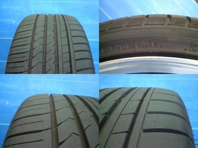 JDM 225/35-19 R330 MID RMP 520F 197.5J +48 5H114.3 Used Summer Tires A No Tires - Image 3