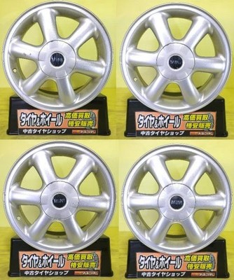 JDM Used MINI Genuine 15x5.5J +45 4H100 summer tires 175/65R15 Dunlop E (No Tires) - 画像 (2)