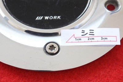 JDM 1 sheet WORK Euro Line aftermarket used wheel center cap center co No Tires - Image 10