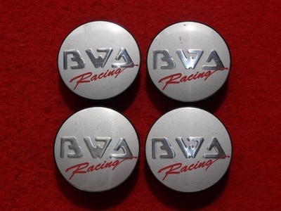 JDM 4 BWA Racing Aftermarket Used Wheel Center Caps Center Covers Embl No Tires