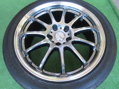 JDM WORK Emotion 11R Grimit Silver 7.5J-18 5H114.3 +38 with optional c No Tires - Image 3