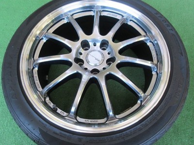 JDM WORK Emotion 11R Grimit Silver 7.5J-18 5H114.3 +38 with optional c No Tires - Image 4