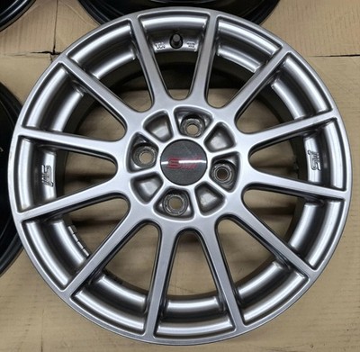 JDM Subaru Stella STI Genuine Option 15 Wheels 4-Wheel Set Sambar Preo V (No Tires) - 画像 (2)