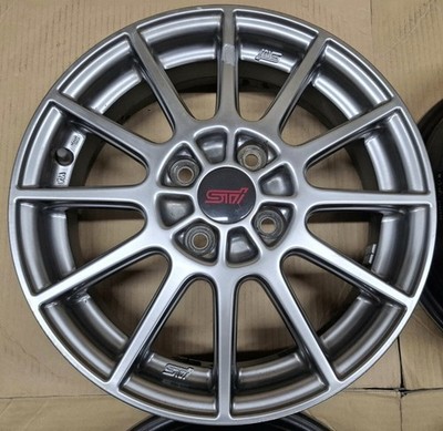 JDM Subaru Stella STI Genuine Option 15 Wheels 4-Wheel Set Sambar Preo V (No Tires) - 画像 (4)