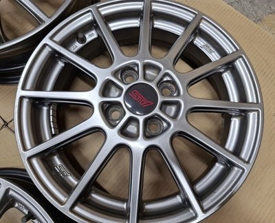 JDM Subaru Stella STI Genuine Option 15 Wheels 4-Wheel Set Sambar Preo V (No Tires) - 画像 (9)