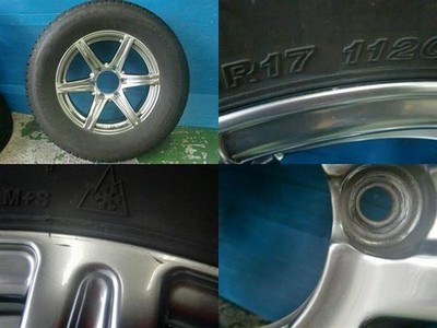 JDM Fukushima Iwaki Used winter tires/wheel set TWS GRANVERD SV 17X7.5 (No Tires) - 画像 (9)