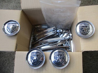 JDM Crimson Club Linea L612 Plated Insert Center Cap Set (No Tires)