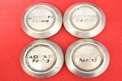 JDM 4 Advan Racing Aftermarket Wheel Center Plates Center Covers Emble No Tires