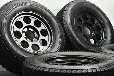 JDM Used WEDS wheel set 4-piece set 178.0J x 17 +20 PCD 139.7 265/65R1 No Tires - Image 3