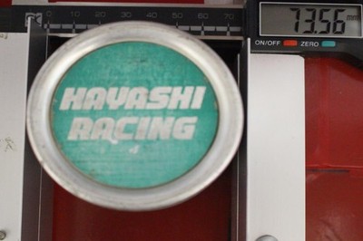 JDM 1 sheet Hayashi Racing aftermarket used wheel center plate center No Tires - Image 6