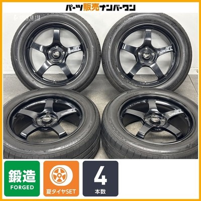 JDM Forged ADVAN Racing GT 18in 8J +45 PCD114.3 Bridgestone Luft RV2 2 (No Tires)