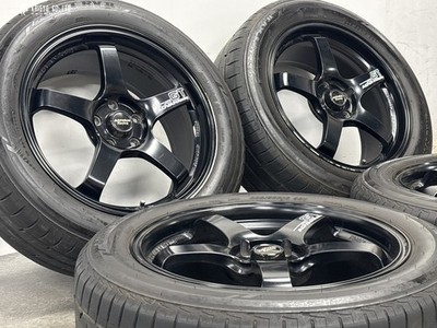 JDM Forged ADVAN Racing GT 18in 8J +45 PCD114.3 Bridgestone Luft RV2 2 (No Tires) - 画像 (2)
