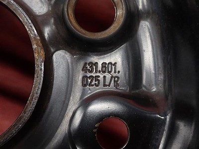 JDM Rare 4-Wheel Set Audi 80 Genuine Steel Wheels Iron Wheels Iron Chin (No Tires) - 画像 (2)