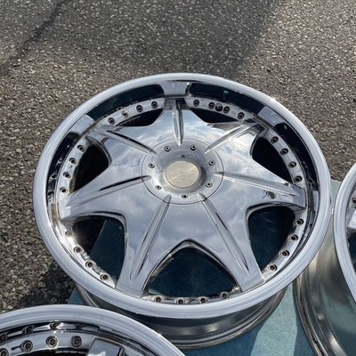 JDM 20ALGERNON wheels 20x8.5J+38 PCD114.3 5-hole 4-Wheel Set Black chrome p (No Tires) - 画像 (2)