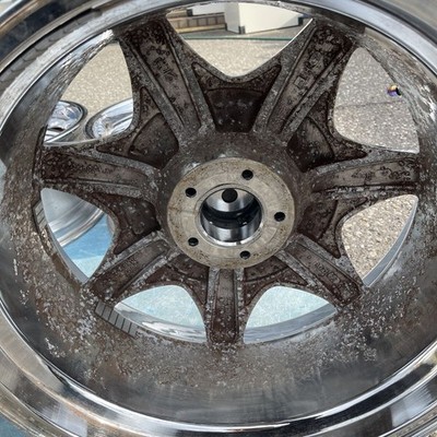 JDM 20ALGERNON wheels 20x8.5J+38 PCD114.3 5-hole 4-Wheel Set Black chrome p (No Tires) - 画像 (6)