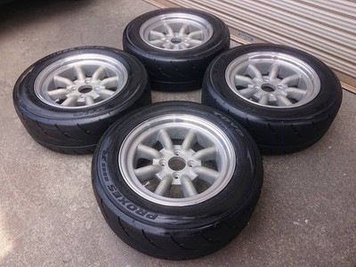 JDM Deep Rim RS Watanabe Eight Spoke 14x6.5J OFF+14.5 4H PCD100 B-type (No Tires) - 画像 (2)