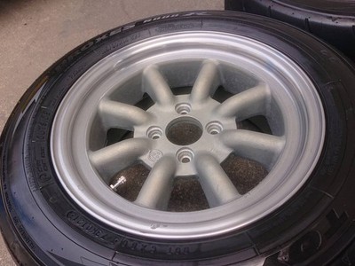 JDM Deep Rim RS Watanabe Eight Spoke 14x6.5J OFF+14.5 4H PCD100 B-type (No Tires) - 画像 (3)