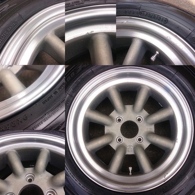 JDM Deep Rim RS Watanabe Eight Spoke 14x6.5J OFF+14.5 4H PCD100 B-type (No Tires) - 画像 (4)