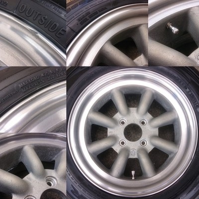 JDM Deep Rim RS Watanabe Eight Spoke 14x6.5J OFF+14.5 4H PCD100 B-type (No Tires) - 画像 (6)