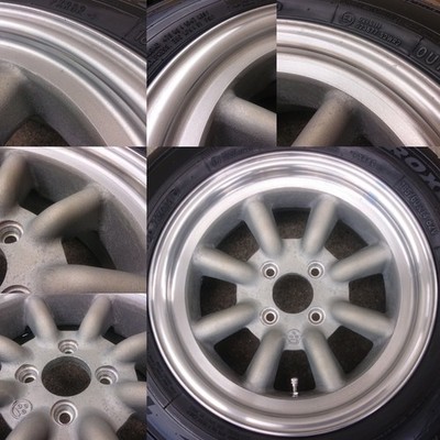 JDM Deep Rim RS Watanabe Eight Spoke 14x6.5J OFF+14.5 4H PCD100 B-type (No Tires) - 画像 (7)