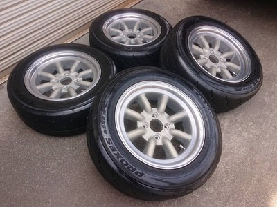 JDM Deep Rim RS Watanabe Eight Spoke 14x6.5J OFF+14.5 4H PCD100 B-type (No Tires) - 画像 (9)