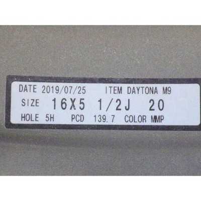 JDM 2518 RAYS DAYTONA M9 16x5.5J 5-hole PCD139.7 +20 5-piece setRA No Tires - Image 8