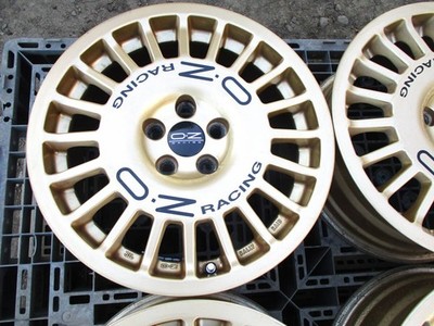 JDM Rare OZ Racing Rally Dish Gold 165-Hole 100 48 Impreza Hachiroku B No Tires - Image 4