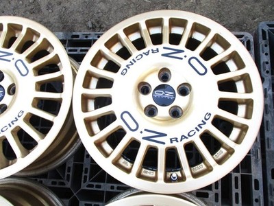 JDM Rare OZ Racing Rally Dish Gold 165-Hole 100 48 Impreza Hachiroku B No Tires - Image 5